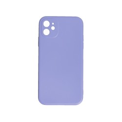 Capa de Silicone com Moldura de Câmera para Apple iPhone 12 Roxo Capa de Silicone com Moldura de Câmera para Apple iPhone 12 Roxo
